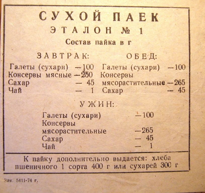 что такое ирп индивидуальный рацион питания сухой паек армейский военный сухпаек суточный армия эталон