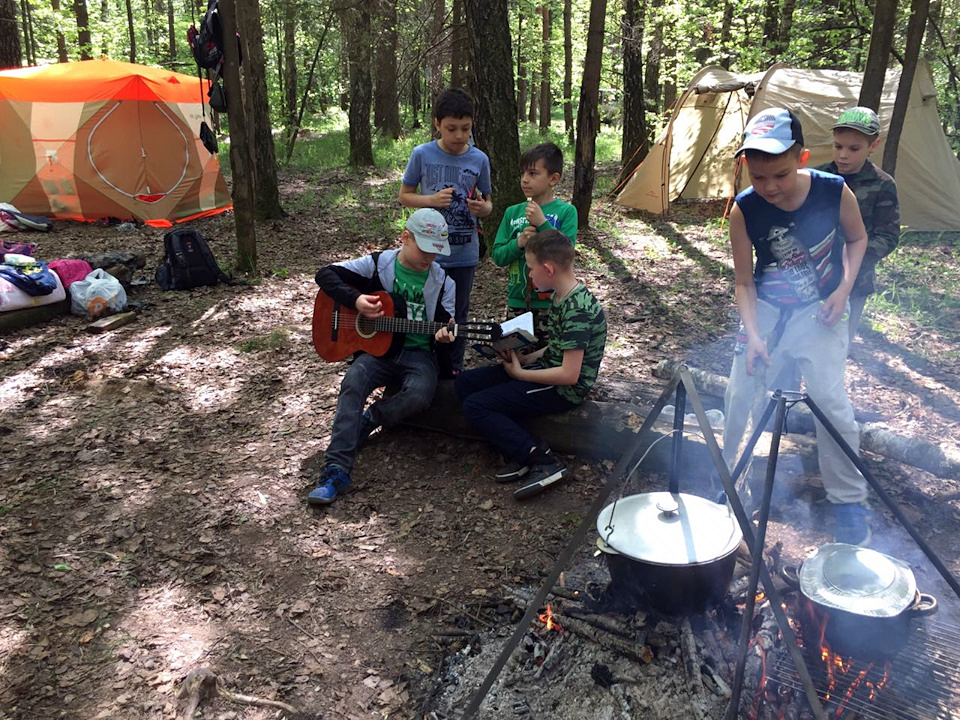 школьный поход питание детский костер турслет туризм туристический