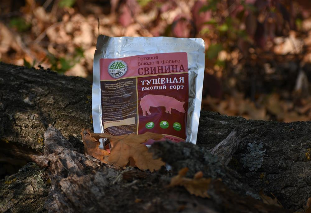 Свиная тушенка в реторт-пакете