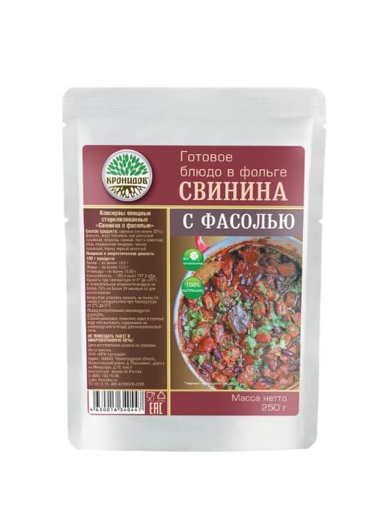 Фасоль со свининой