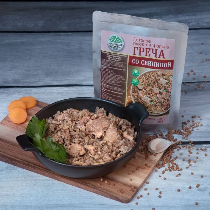греча со свининой 