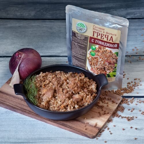 Гречка с говядиной