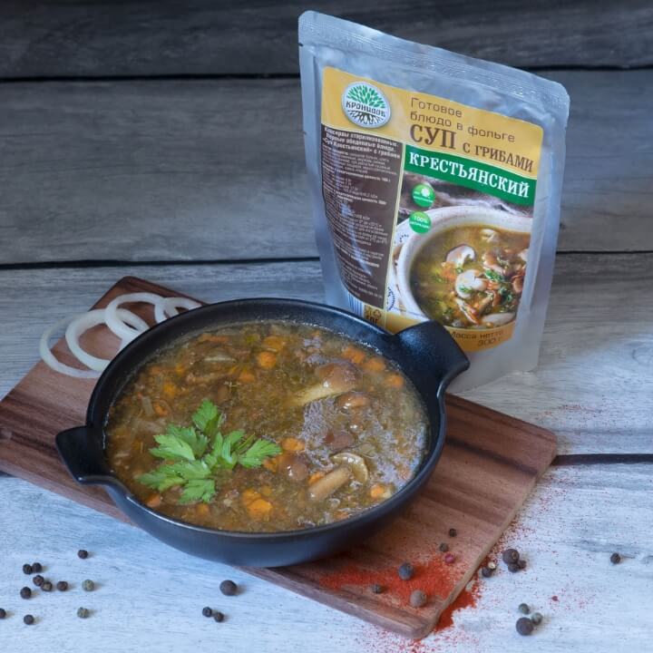 Крестьянский суп с грибами