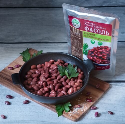 Фасоль в собственном соку