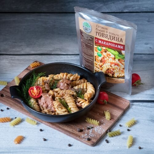 Говядина с макаронами и специями