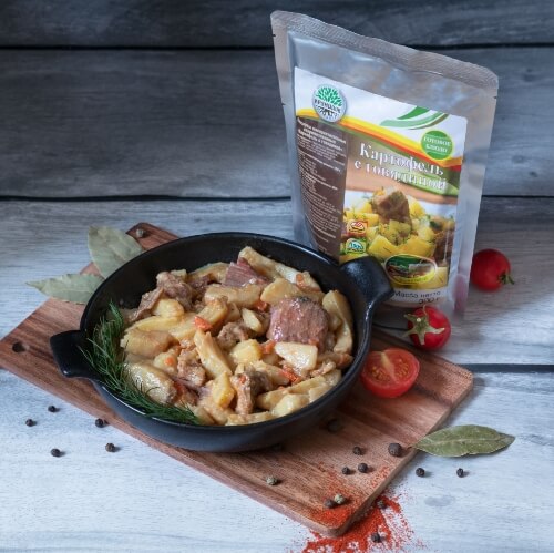 Картошка с говядиной