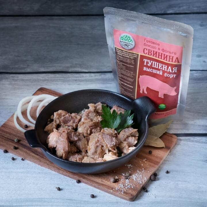 Свинина тушеная