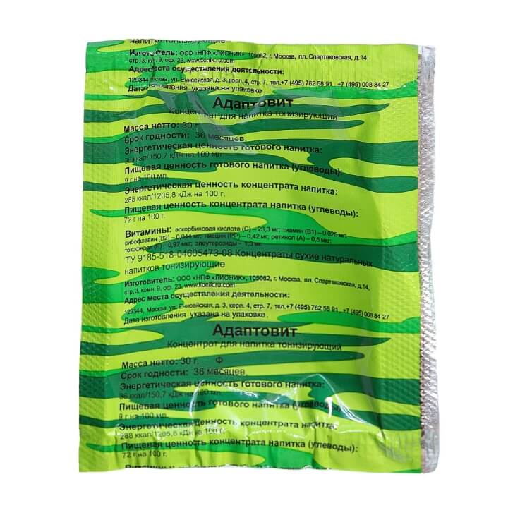 Тонизирующий напиток "Адаптовит"
