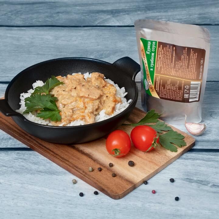 Курица в грибном соусе