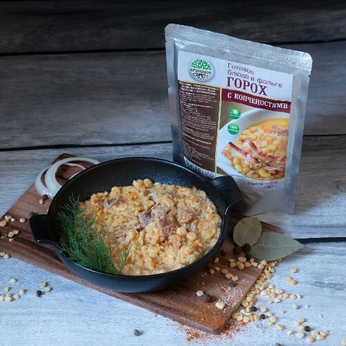 Горох с копченостями