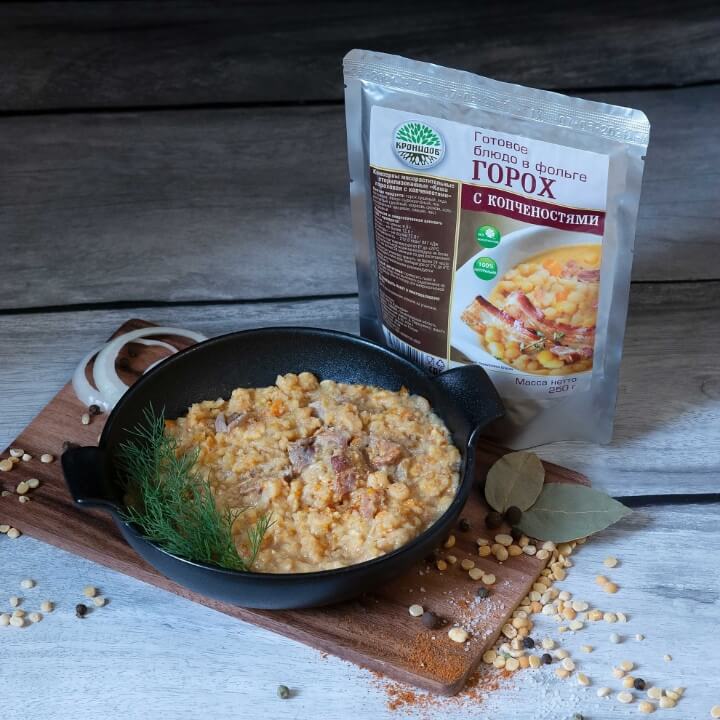 Горох с копченостями