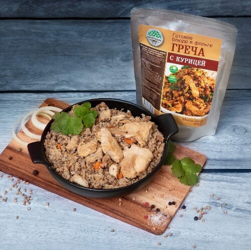 Греча с курицей