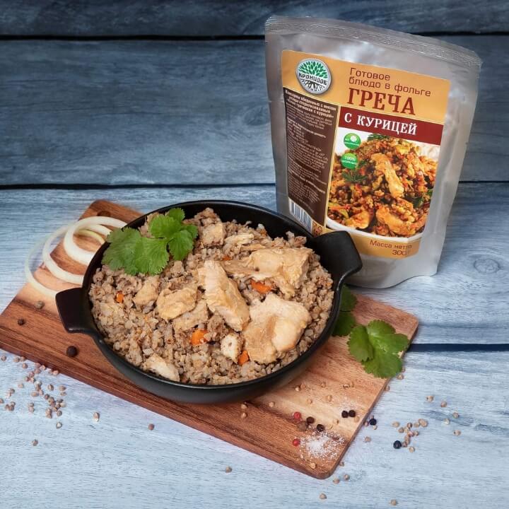 Греча с курицей