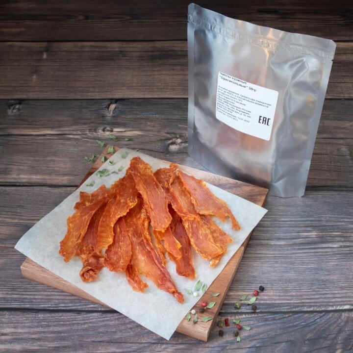  Чипсы из вяленой курицы Оригинальные с упаковкой