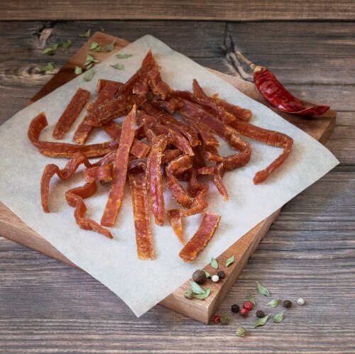 Чипсы из вяленой курицы Острые