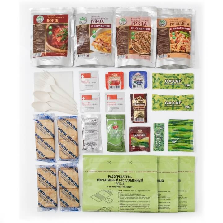 Рацион питания паек 1 раскладка